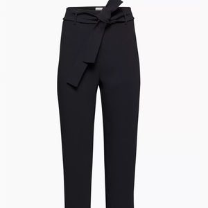 Aritzia Wilfried tie front pants black